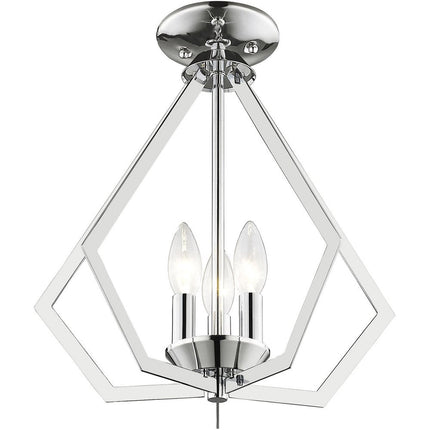 Three Light Dimmable Chandelier With Shades HomeRoots