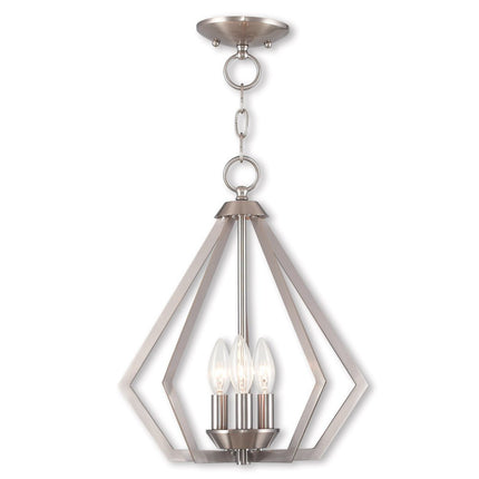 Three Light Dimmable Chandelier With Shades HomeRoots