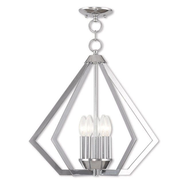 Five Light Dimmable Chandelier With Shades HomeRoots