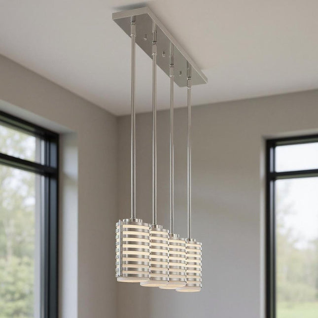 Three Light Dimmable Chandelier With Shades HomeRoots
