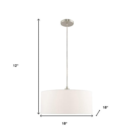 Nickel Metal Dimmable Chandelier With Shades