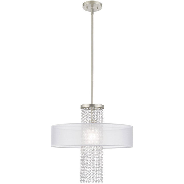 Dimmable Chandelier With Shades HomeRoots