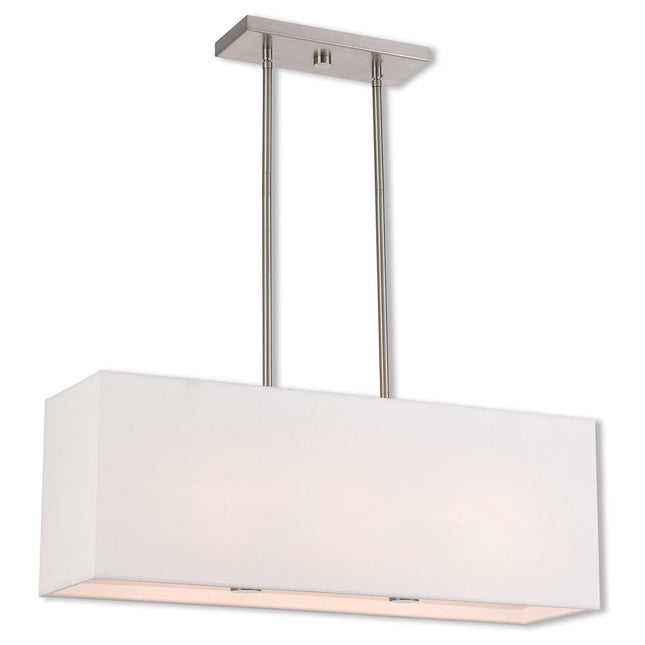 Three Light Dimmable Chandelier With Shades HomeRoots