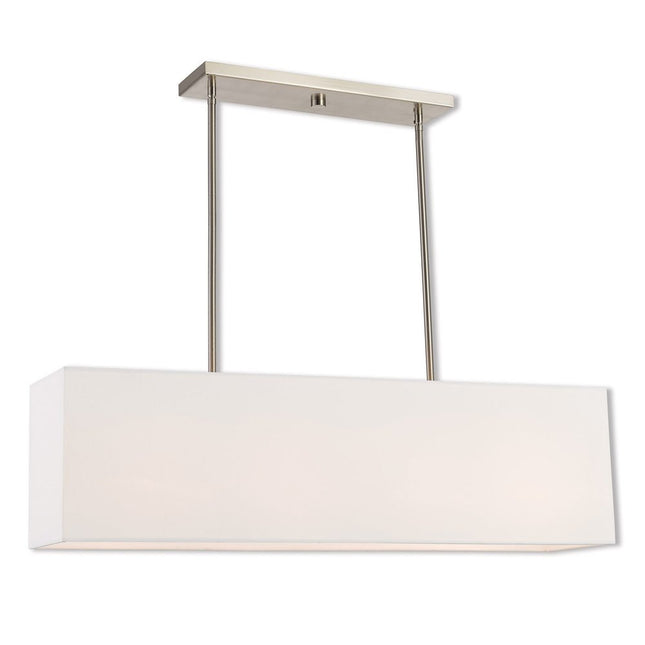 Four Light Dimmable Chandelier With Shades HomeRoots