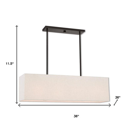 Four Light Dimmable Chandelier With Shades HomeRoots