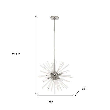 Six Light Dimmable Chandelier With Shades HomeRoots
