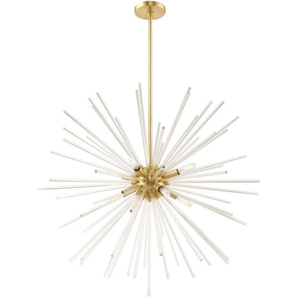 Eight Light Dimmable Chandelier With Shades HomeRoots