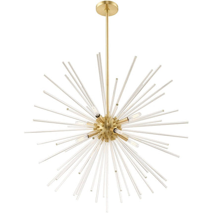 Eight Light Dimmable Chandelier With Shades HomeRoots