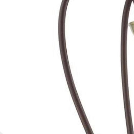 Bronze Four Light Metal Dimmable Chandelier With Shades