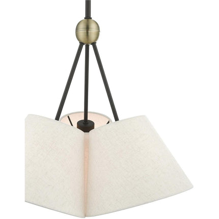 Three Light Dimmable Chandelier With Shades HomeRoots