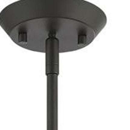 Bronze Three Light Metal Dimmable Chandelier With Shades