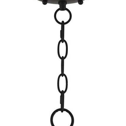 Black Three Light Metal Dimmable Chandelier With Shades
