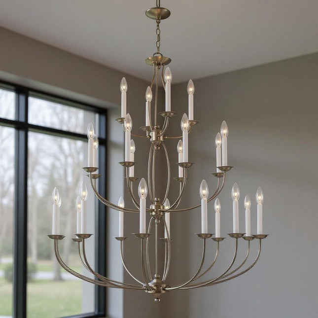 Multi Light Dimmable Chandelier With Shades HomeRoots
