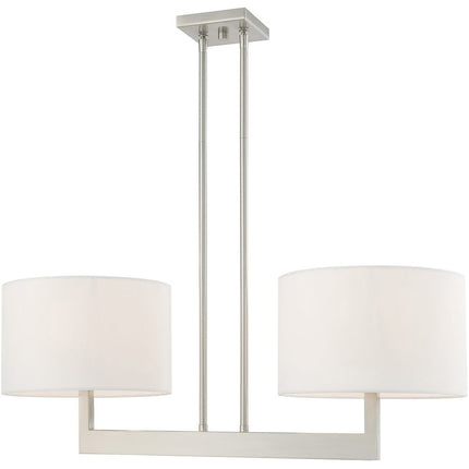 Two Light Dimmable Chandelier With Shades HomeRoots