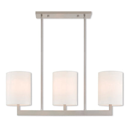 Three Light Dimmable Chandelier With Shades HomeRoots