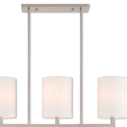 Three Light Dimmable Chandelier With Shades HomeRoots
