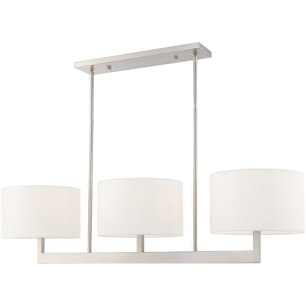 Three Light Dimmable Chandelier With Shades HomeRoots