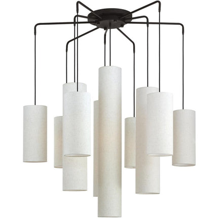 Bronze Multi Light Dimmable Chandelier With Shades HomeRoots