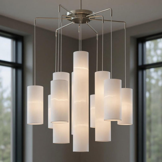 Multi Light Dimmable Chandelier With Shades HomeRoots