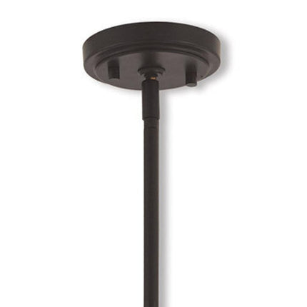 Bronze Five Light Metal Dimmable Chandelier With Shades