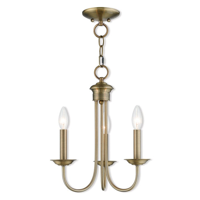 Three Light Dimmable Chandelier With Shades HomeRoots
