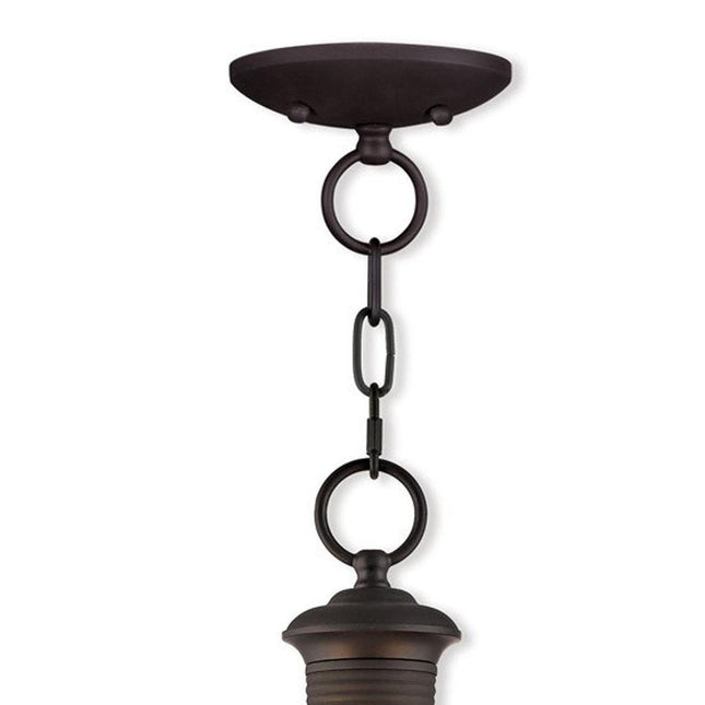 Bronze Three Light Dimmable Chandelier With Shades HomeRoots
