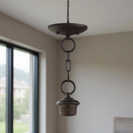 Bronze Three Light Dimmable Chandelier With Shades HomeRoots