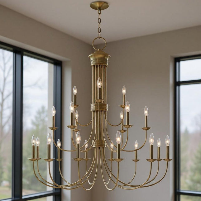 Multi Light Dimmable Chandelier With Shades HomeRoots