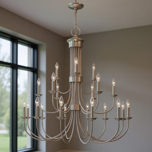 Multi Light Dimmable Chandelier With Shades HomeRoots