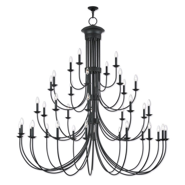 Bronze Multi Light Dimmable Chandelier With Shades HomeRoots