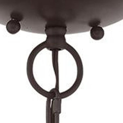 Bronze Three Light Dimmable Chandelier With Shades HomeRoots