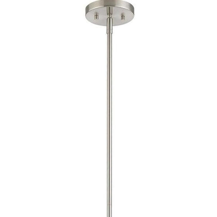 Nickel Metal Dimmable Chandelier With Shades