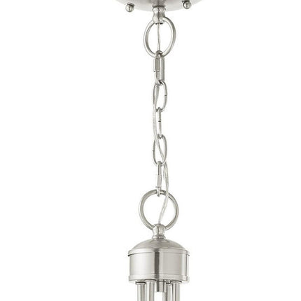 Four Light Dimmable Chandelier With Shades HomeRoots