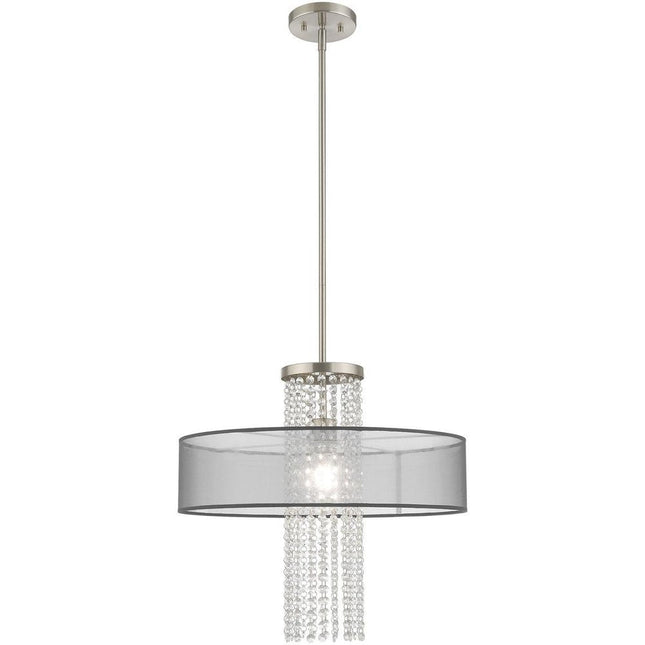 Dimmable Chandelier With Shades HomeRoots