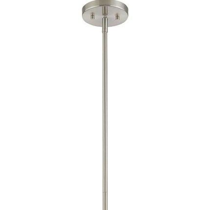 Nickel Metal Dimmable Chandelier With Shades