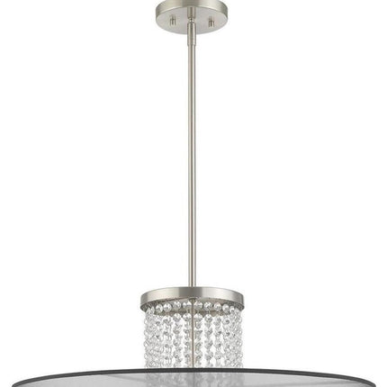 Four Light Dimmable Chandelier With Shades HomeRoots
