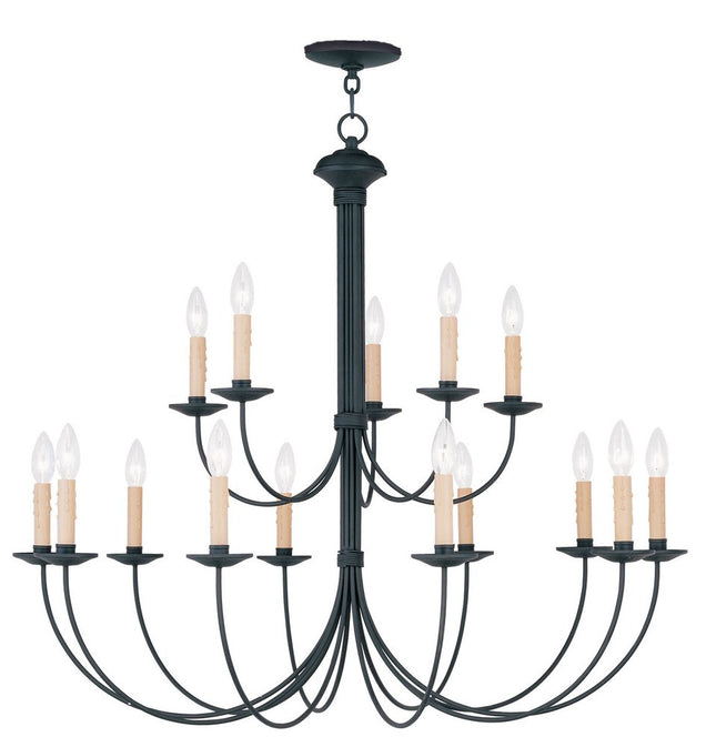 Black Multi Light Dimmable Chandelier With Shades HomeRoots