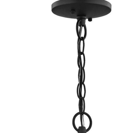 Black Four Light Dimmable Chandelier With Shades HomeRoots