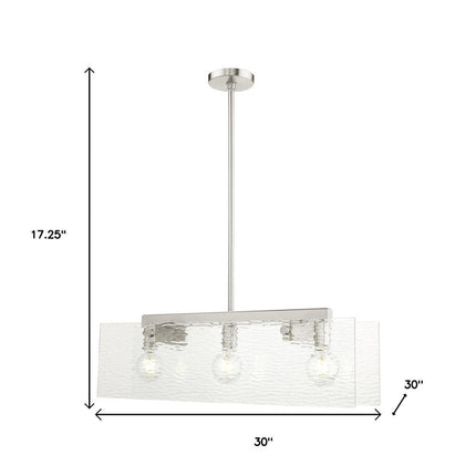 Three Light Dimmable Chandelier With Shades HomeRoots