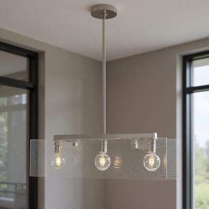 Three Light Dimmable Chandelier With Shades HomeRoots