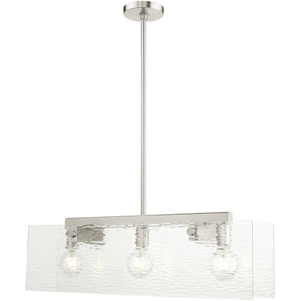 Three Light Dimmable Chandelier With Shades HomeRoots