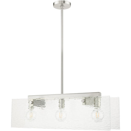 Three Light Dimmable Chandelier With Shades HomeRoots