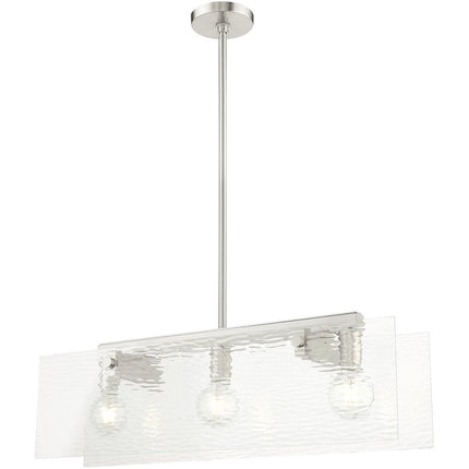 Three Light Dimmable Chandelier With Shades HomeRoots