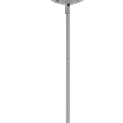 Gray Five Light Metal Dimmable Chandelier With Shades