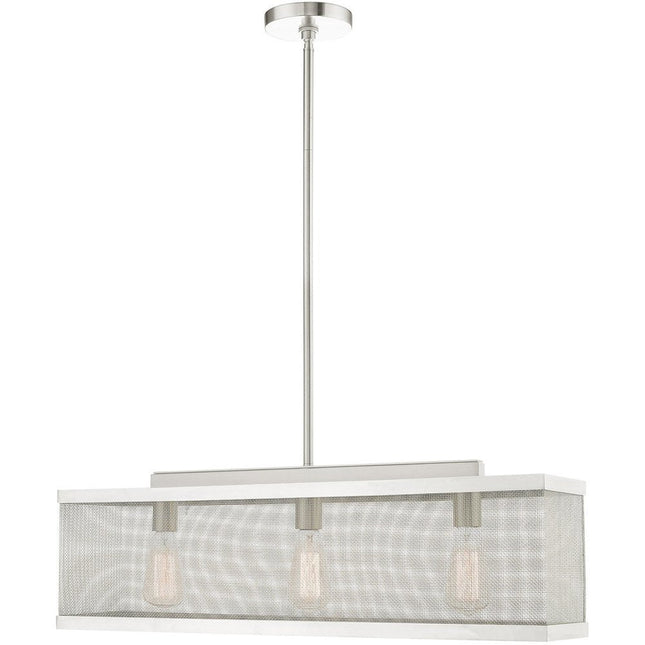 Three Light Dimmable Chandelier With Shades HomeRoots