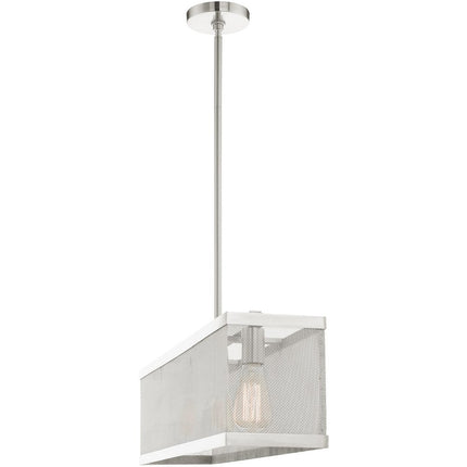Nickel Three Light Metal Dimmable Chandelier With Shades