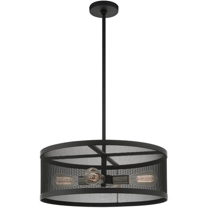 Four Light Dimmable Chandelier With Shades HomeRoots