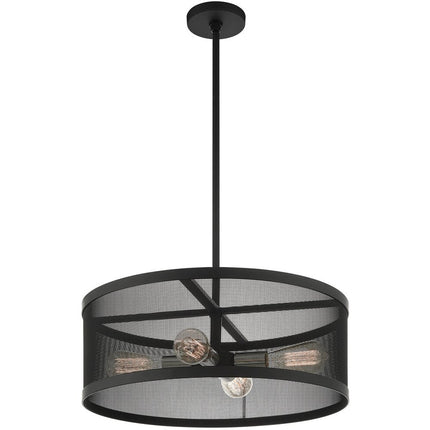 Four Light Dimmable Chandelier With Shades HomeRoots
