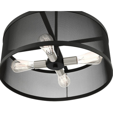 Four Light Dimmable Chandelier With Shades HomeRoots