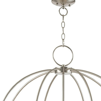 Eight Light Dimmable Chandelier With Shades HomeRoots